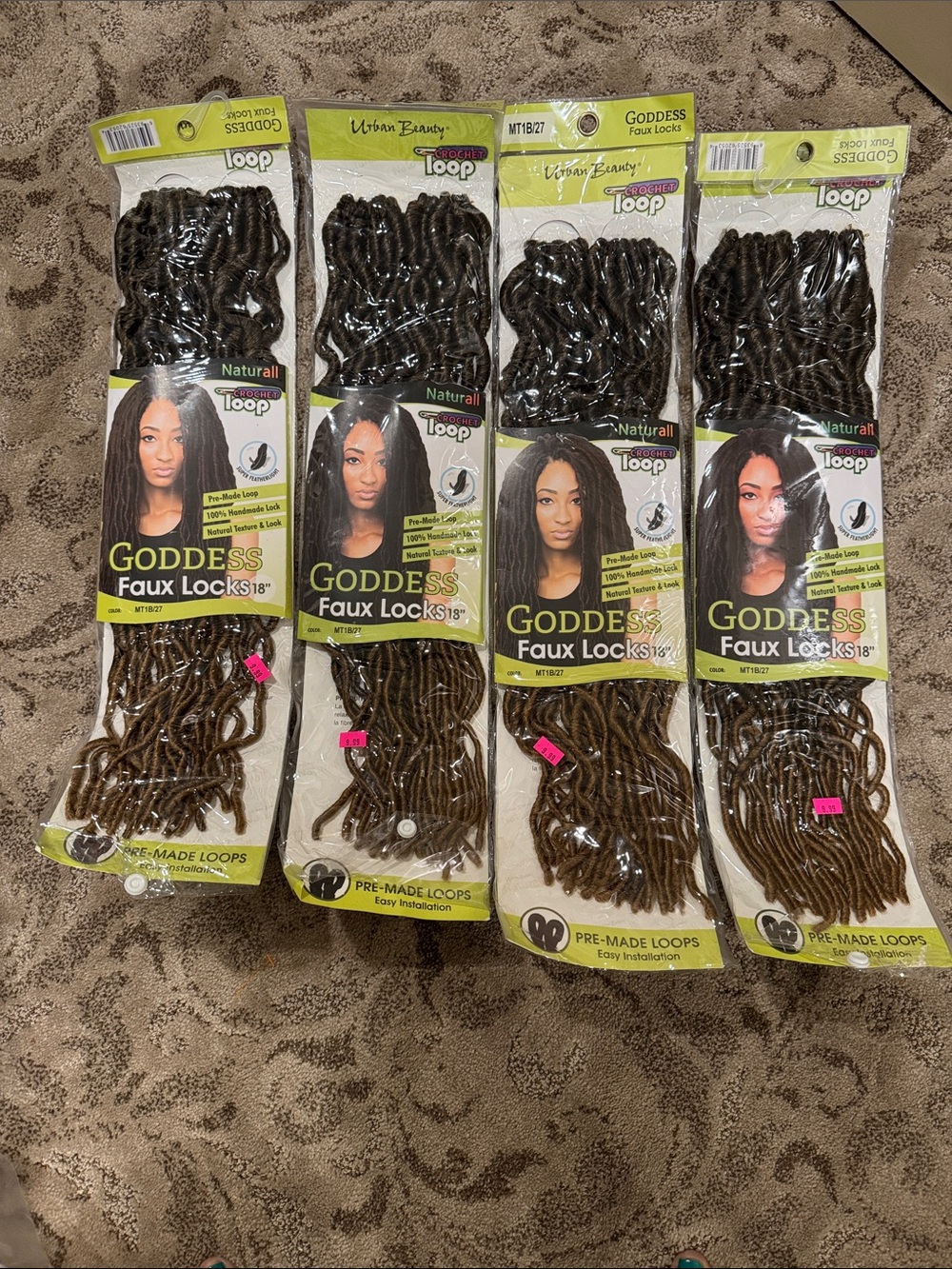 Goddess Faux Locks 18" - Natural Brown